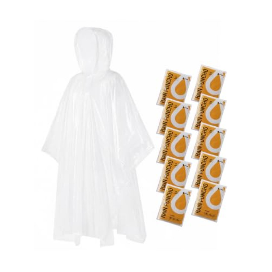 Emergency Poncho Rain - Jas Hujan Sekali Pakai untuk Dewasa,