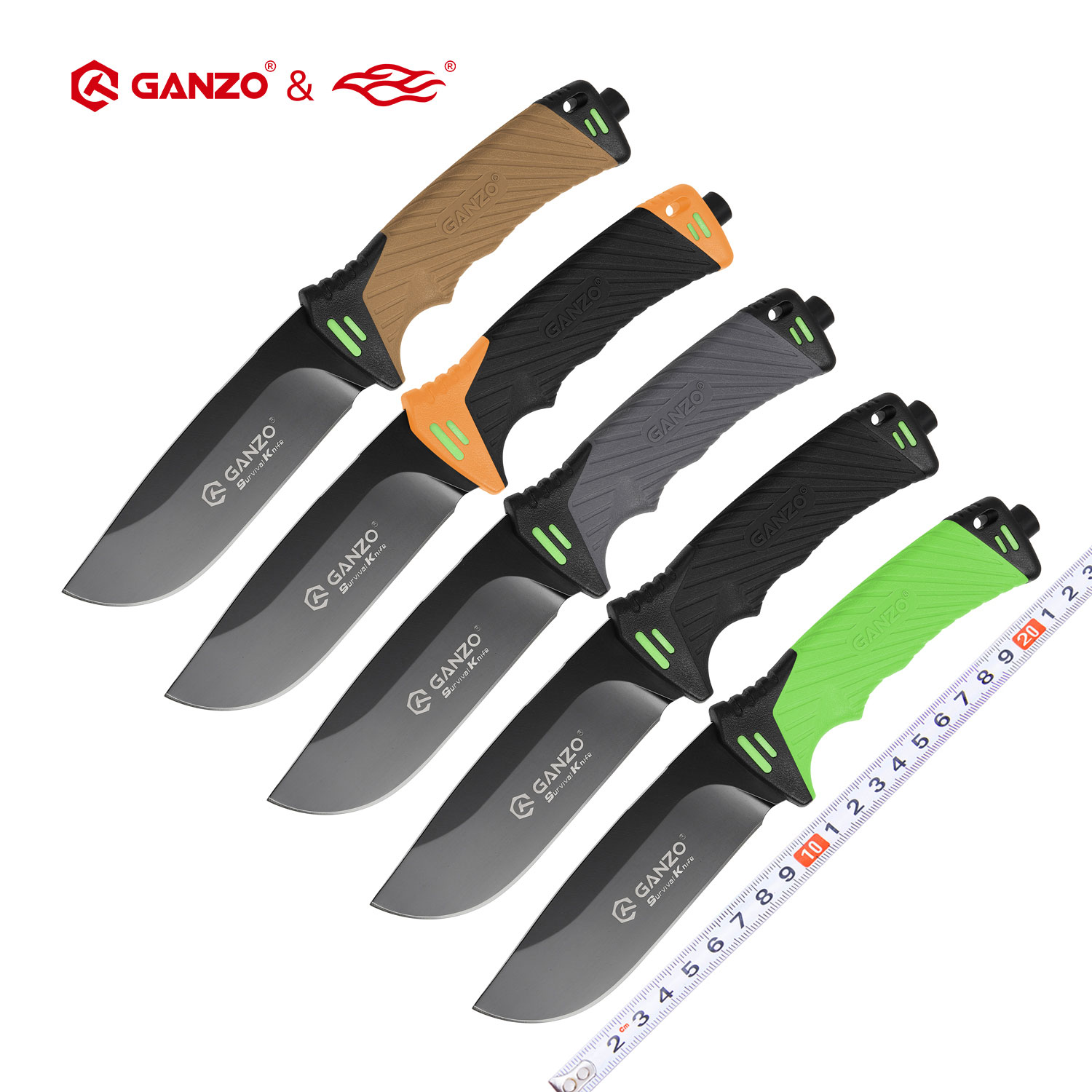 Bushcraft Knife Fixed - Pisau Ganzo G8012 Pisau Tetap untuk