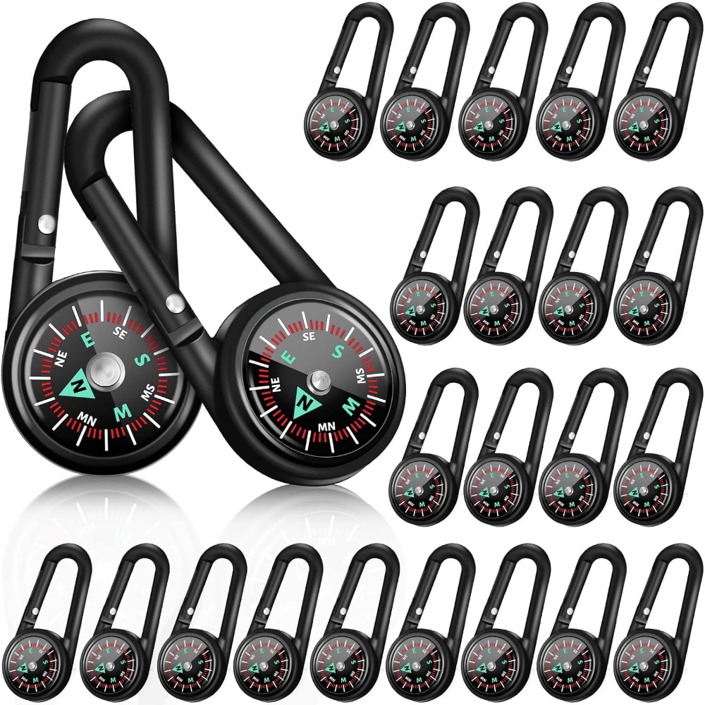 Compass Lensatic - 6-50 Buah Gantungan Kunci Kompas Magnetik