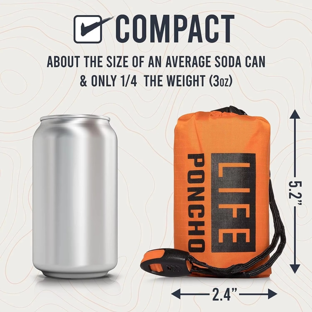Survival Blanket Reflective - LIFE Ponco Darurat Kelangsungan Hidup Hujan