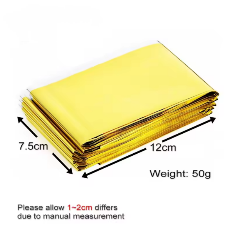 Survival Blanket Reflective - Selimut Darurat Termal Reflektif Serbaguna Tahan