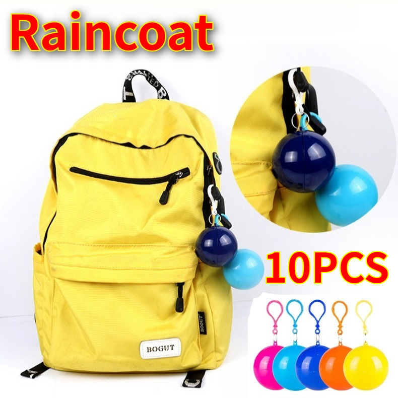 10 Buah Jas Hujan Mini Portabe - Emergency Poncho Rain ulasan dan harga