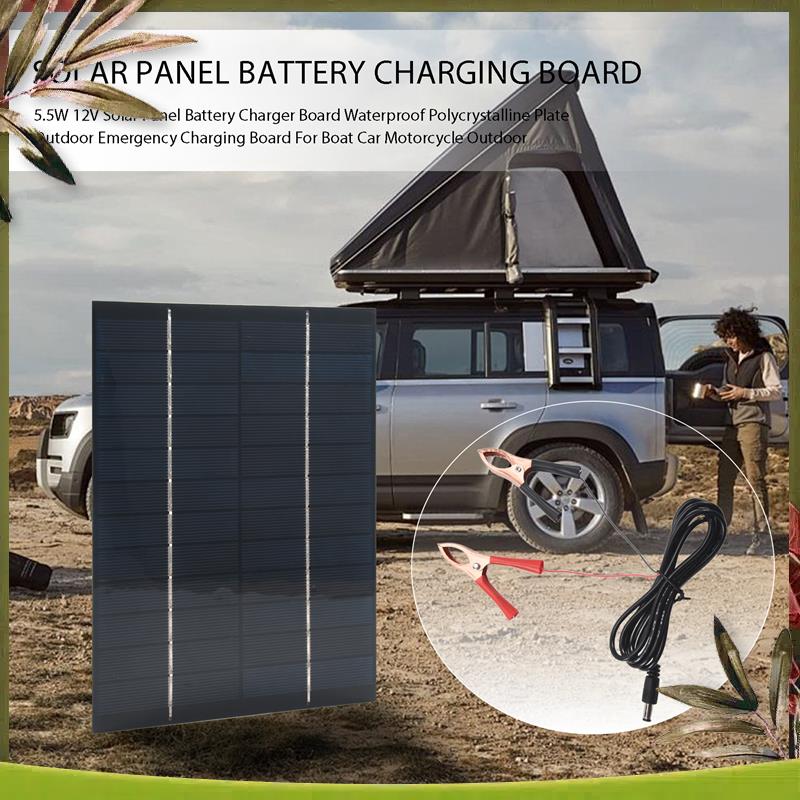 AB98-5.5W 12V Papan Pengisi Da - Solar Emergency Charger ulasan dan harga