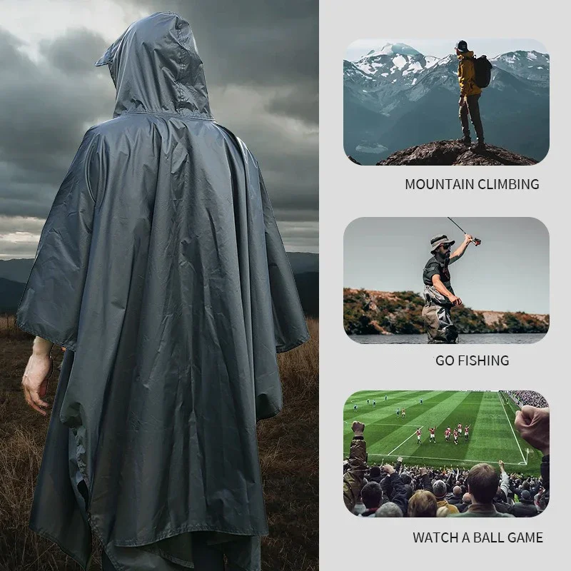 Jas Hujan Militer 3 In 1 Luar  - Emergency Poncho Rain ulasan dan harga