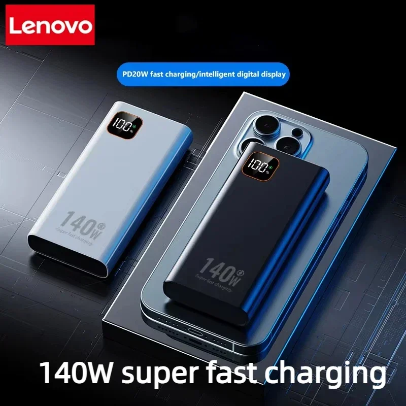 Lenovo 140W 500000mAh Power Ba - Solar Emergency Charger ulasan dan harga