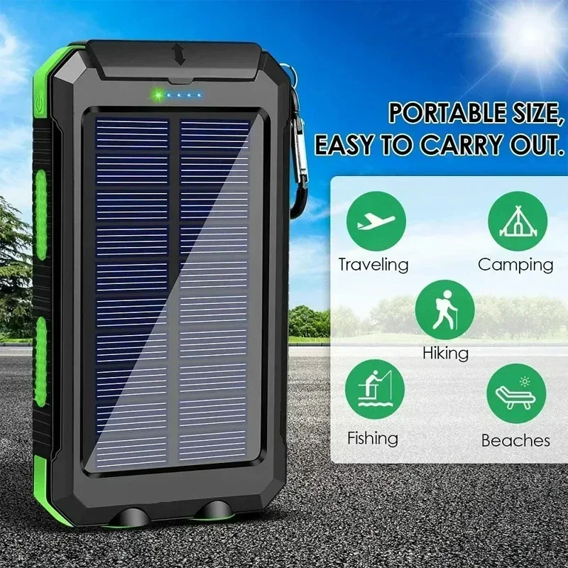 Lenovo 50000mAh Solar Power Ba - Solar Emergency Charger ulasan dan harga