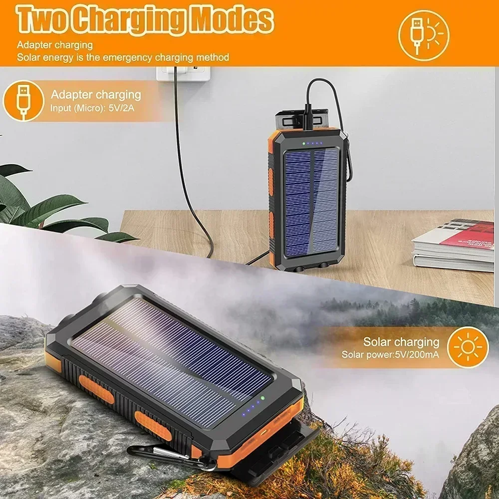 Lenovo 50000mAh Solar Power Ba - Solar Emergency Charger ulasan dan harga