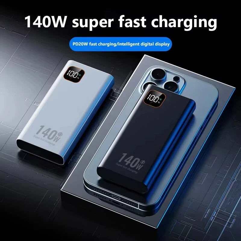 Lenovo 140W 500000mAh Power Ba - Solar Emergency Charger ulasan dan harga