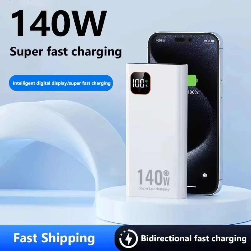 Lenovo 140W 500000mAh Power Ba - Solar Emergency Charger ulasan dan harga