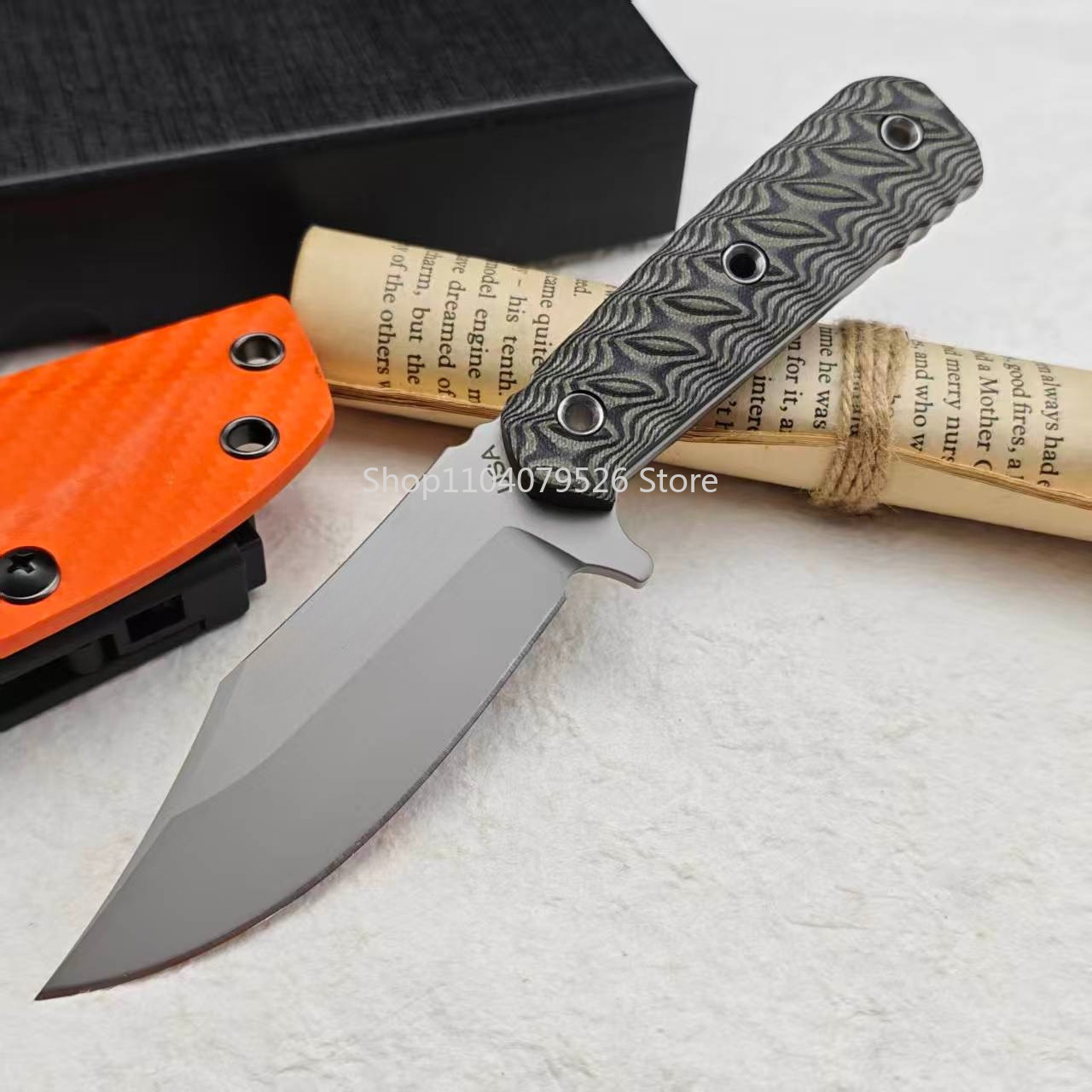 Pisau EDC Bilah Tetap RMJ Komp - Bushcraft Knife Fixed ulasan dan harga
