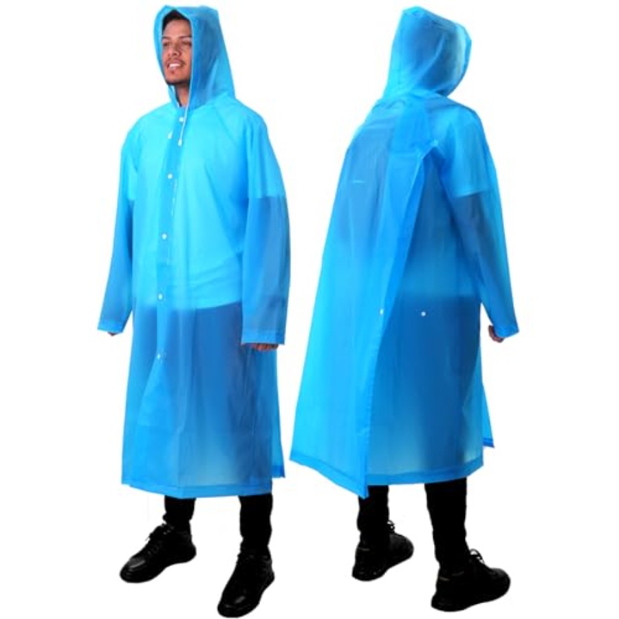 ANYOO 2-Pack Jas Hujan untuk D - Emergency Poncho Rain ulasan dan harga