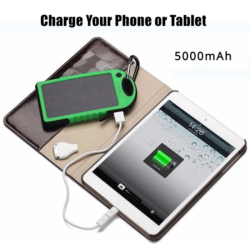 Baterai Eksternal Portabel Bar - Solar Emergency Charger ulasan dan harga