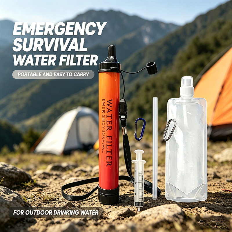 Sedotan Filter Air Mini untuk  - Water Purification Straw ulasan dan harga