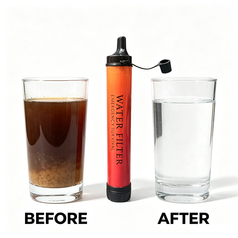 Sedotan Filter Air Mini untuk  - Water Purification Straw ulasan dan harga