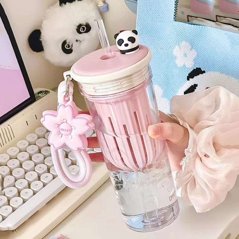 Botol air lucu 650ml dengan pe - Water Purification Straw ulasan dan harga