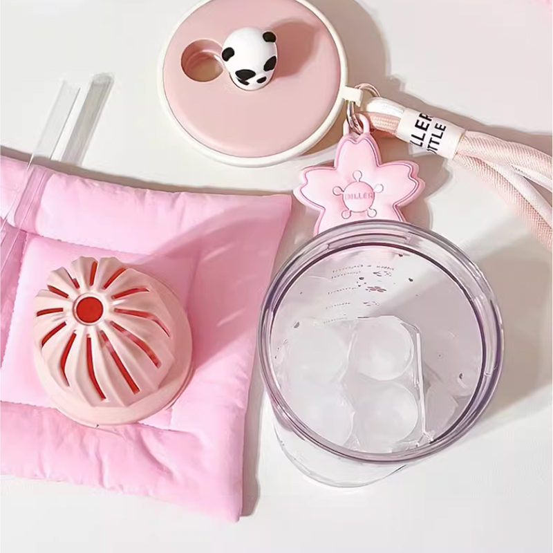 Botol air lucu 650ml dengan pe - Water Purification Straw ulasan dan harga