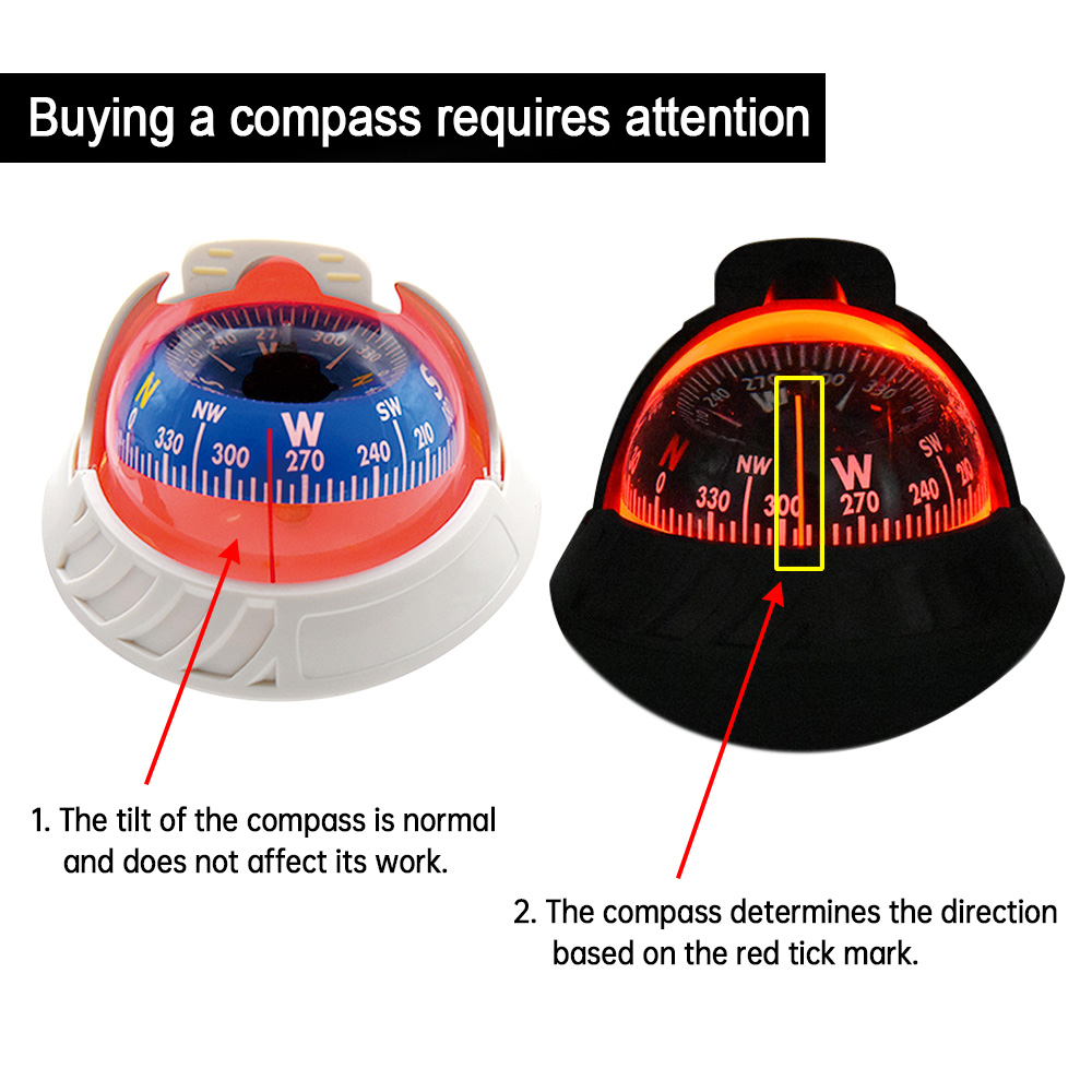 Kompas Navigasi Mobil Dasbor B - Compass Lensatic ulasan dan harga