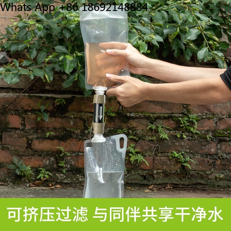 Tas pemurni air gravitasi sedo - Water Purification Straw ulasan dan harga