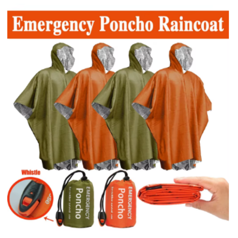 Ponco Hujan Termal Aluminium S - Emergency Poncho Rain ulasan dan harga